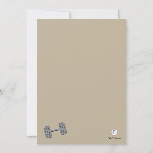 Invitation d'homme de muscle (Dos)