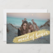 Invitation d'honneur Invitation d'or Brush (Devant)