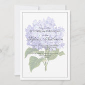 Invitation d'hydrangea botanique pour 50e annivers (Devant)