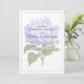 Invitation d'hydrangea botanique pour 50e annivers (Debout devant)