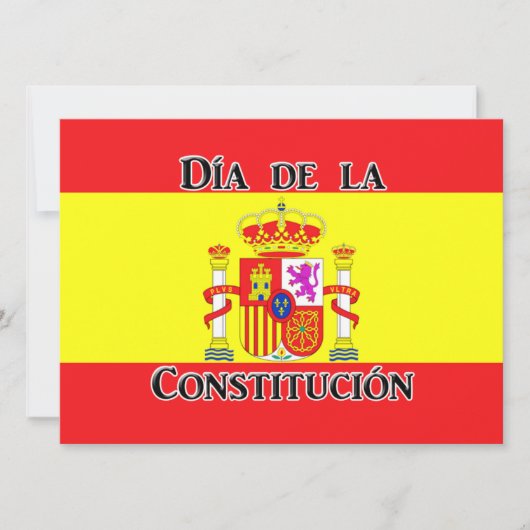 Invitation Día de la Constitución - Espagne (Devant)