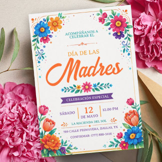 Invitation Día de las Madres | Fiesta Latina Floral