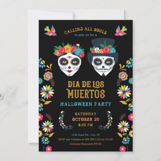 Invitation Dia de los Muertos (Devant)