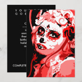 Invitation dia de los muertos (Devant / Derrière)