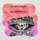 Invitation Dia de los Muertos Calavera (Devant / Derrière)