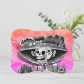 Invitation Dia de los Muertos Calavera (Debout devant)