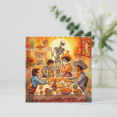 Invitation "Dia de los Muertos", Célébration des ancêtres (Debout devant)