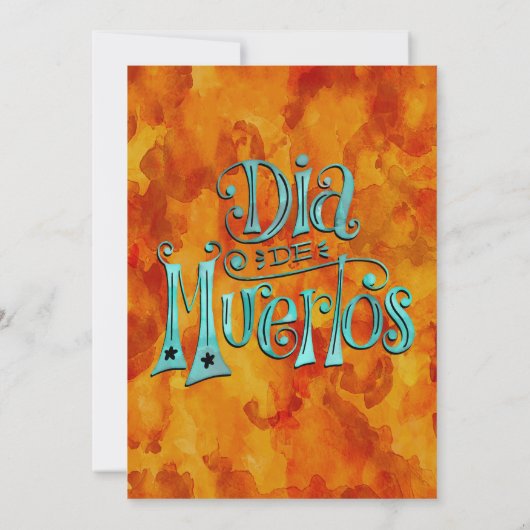 Invitation Dia de los Muertos, Crânes à sucre (Dos)