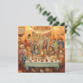 Invitation "Dia de los Muertos", Fête de Remembrance de Famil (Debout devant)