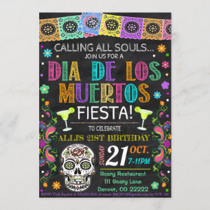Invitation Dia De Los Muertos Fiesta