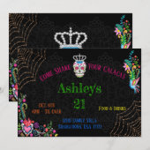 Invitation Dia De Los Muertos Jour des Anniversaires Morts 5x (Devant / Derrière)