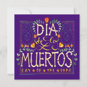 Invitation Dia De Los Muertos - Jour des Morts (Devant)