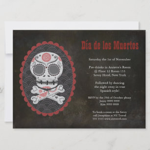 Invitation Dia De Los Muertos Journée de l'Invitation du Part
