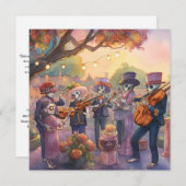 Invitation "Dia de los Muertos", Mélodies du Souvenir (Devant / Derrière)