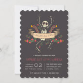 Invitation Día de los Muertos Thème Quinceanera (Devant)
