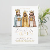 Invitation Día De Los Reyes Mexicaine 3 Rois Fête (Debout devant)