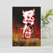 Invitation Diable fille Goth Imaginaire doux 16 Anniversaire (Debout devant)