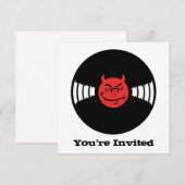 Invitation Diable musical (Devant / Derrière)