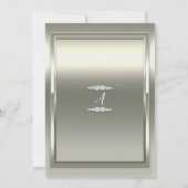 Invitation Diadème d'anniversaire Princesse Ivory Platine (Dos)