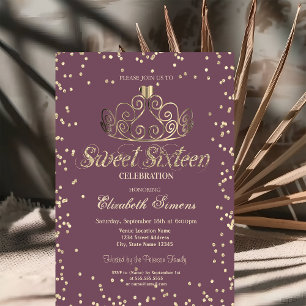 Invitation Diadème en or de luxe diamants princesse doux 16
