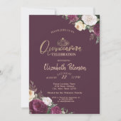 Invitation Diadème Fleurs de Bourgogne (Devant)
