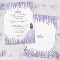 Diadème Paillettes Lilas Fleuris Quinceañera