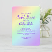 Invitation diagonale Rainbow Bridal (Debout devant)