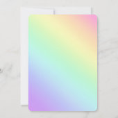 Invitation diagonale Rainbow Bridal (Dos)