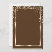 Invitation Diagramme de la couche d'or Diagramme Brown Gradua (Dos)