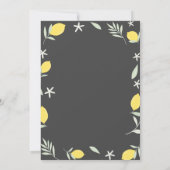 Invitation Diagramme Gold Graduation Cap Lemons Graduation (Dos)