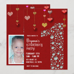 Invitation Diamant 1 1ère Fête des cœurs de la Saint-Valentin