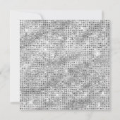 Invitation Diamant d'argent brillant Peau bouchée 21e anniver (Dos)