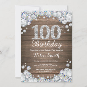 Invitation Diamant d'argent russe du 100e anniversaire