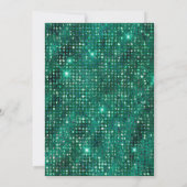 Invitation Diamant d'émeraude à la menthe 80e anniversaire (Dos)