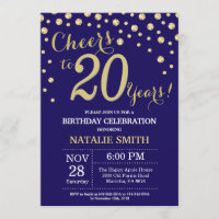 Diamant du 20e anniversaire de la Marine Blue and