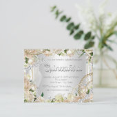Invitation Diamant et Rose Pearl Quinceanera (Debout devant)