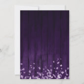 Invitation Diamant étincelant Purple Silver Sweet 16 Invitati (Dos)