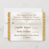 Invitation Diamant étonnant, 60e anniversaire de Mariage, RSV (Dos)