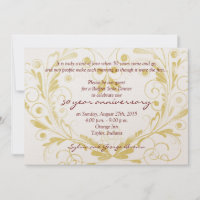 Diamant floral de coeur 50e anniversaire de Mariag
