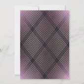 Invitation Diamant Géométrique violet Déco Gold Gatsby Mariag (Dos)
