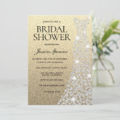 Invitation Diamant Mariage robe Parties scintillant or Fête d (Debout devant)