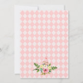 Invitation Diamant rose ne pas être Fête des mariées tardive (Dos)