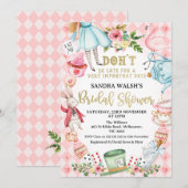 Invitation Diamant rose ne pas être Fête des mariées tardive (Devant / Derrière)