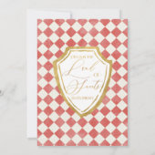 Invitation Diamant Rouge Terre de sucreries Nutcracker Annive (Dos)