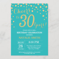 Diamant Turquoise et Gold 30e anniversaire