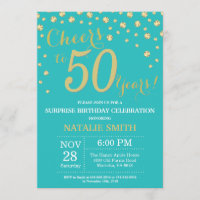 Diamant Turquoise et Gold Surprise 50e anniversair