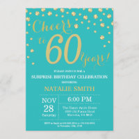 Diamant Turquoise et Gold Surprise 60e anniversair