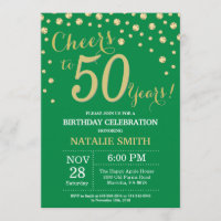 Diamant vert et or 50e anniversaire