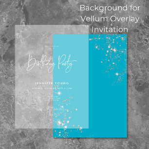Invitation Diamants Aqua minimaux modernes Arrière - plan d'a