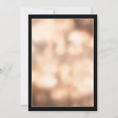 Invitation Diamants Argent, Noces de Mariage en Or Rose (Dos)